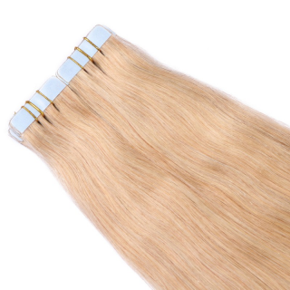 10 x Tape In - 18 Naturaschblond - Hair Extensions - 2,5g - NOVON EXTENTIONS 70 cm