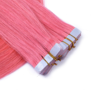 10 x Tape In - Pink - Hair Extensions - 2,5g - NOVON EXTENTIONS 70 cm