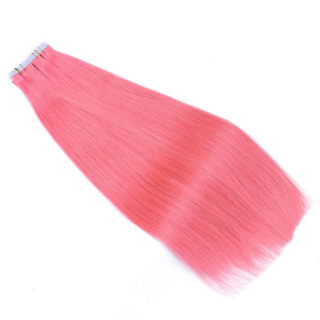 10 x Tape In - Pink - Hair Extensions - 2,5g - NOVON EXTENTIONS 70 cm