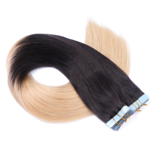 10 x Tape In - 1b/24 Ombre - Hair Extensions - 2,5g - NOVON EXTENTIONS 70 cm