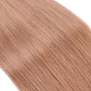 25 x Keratin Bonding Hair Extensions - 10 Leichtbraun - 100% Echthaar - NOVON EXTENTIONS 60 cm - 1 g