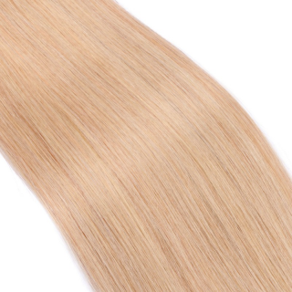 25 x Micro Ring / Loop - 18 Naturaschblond - Hair Extensions 100% Echthaar - NOVON EXTENTIONS 60 cm - 1 g