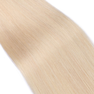 25 x Micro Ring / Loop - 613 Helllichtblond - Hair Extensions 100% Echthaar - NOVON EXTENTIONS 50 cm - 0,5 g