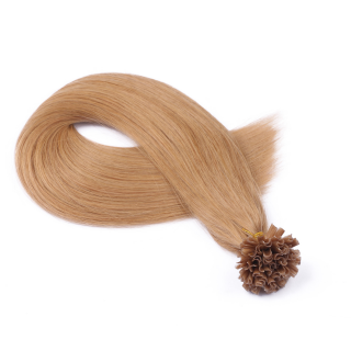 25 x Keratin Bonding Hair Extensions - 19 Mittelgoldblond - 100% Echthaar - NOVON EXTENTIONS 40 cm - 0,5 g