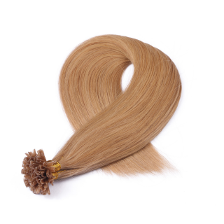25 x Keratin Bonding Hair Extensions - 19 Mittelgoldblond - 100% Echthaar - NOVON EXTENTIONS 60 cm - 0,5 g