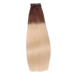 10 x Tape In - 4/60 Ombre - Hair Extensions - 2,5g - NOVON EXTENTIONS 70 cm